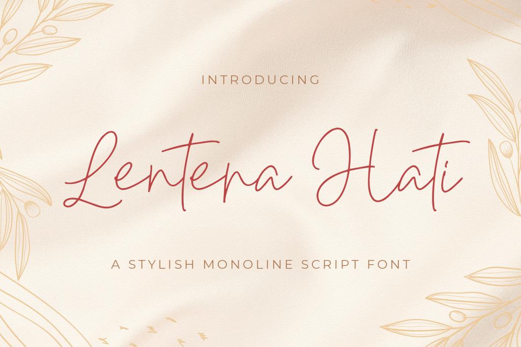 Lentera Hati Font website image