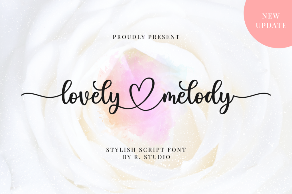 Lovely Melody Font website image