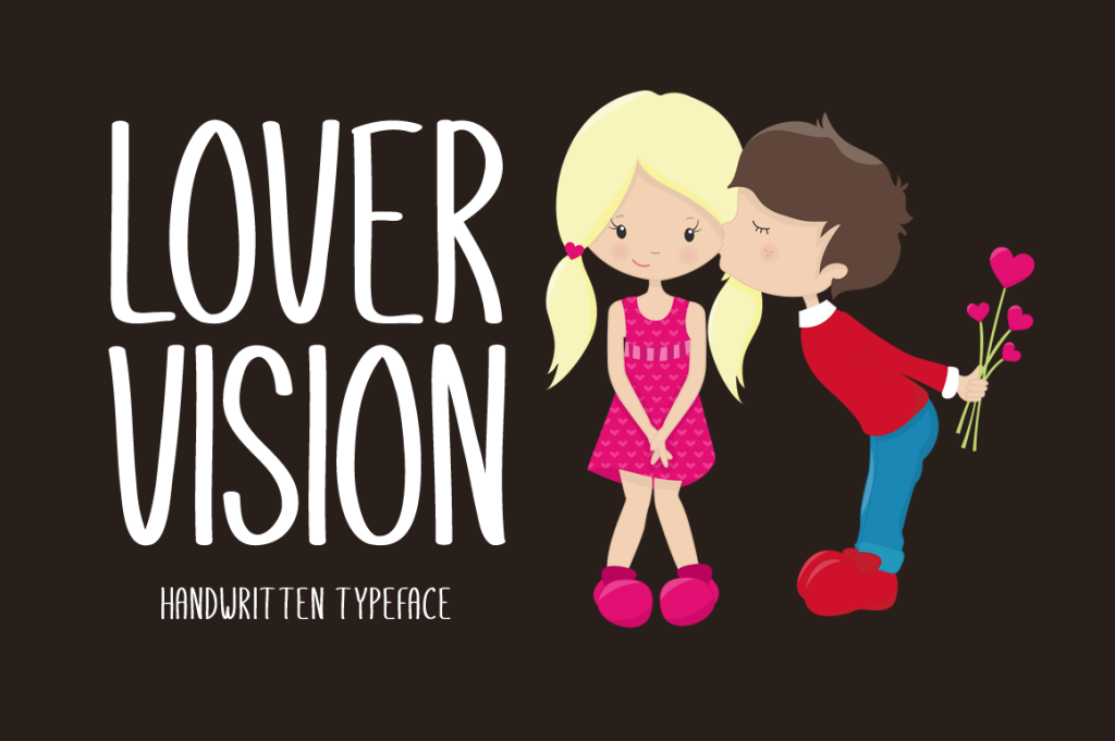 Lover Vision Font website image