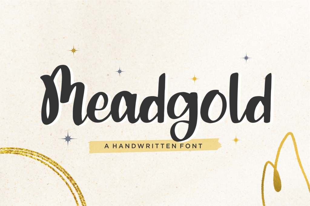 Meadgold Font website image