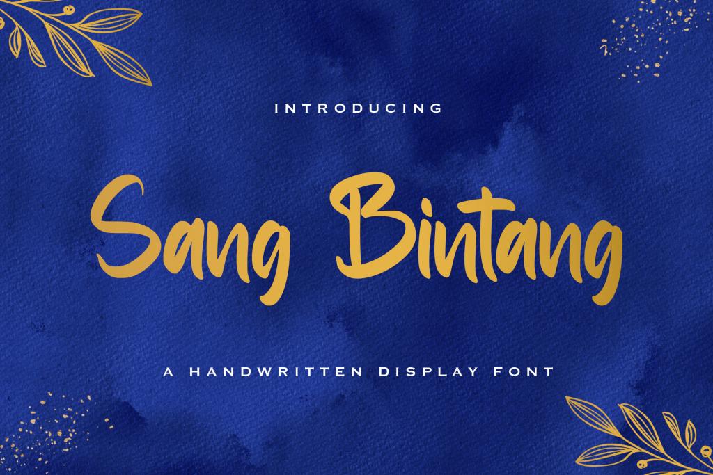 Sang Bintang Font website image