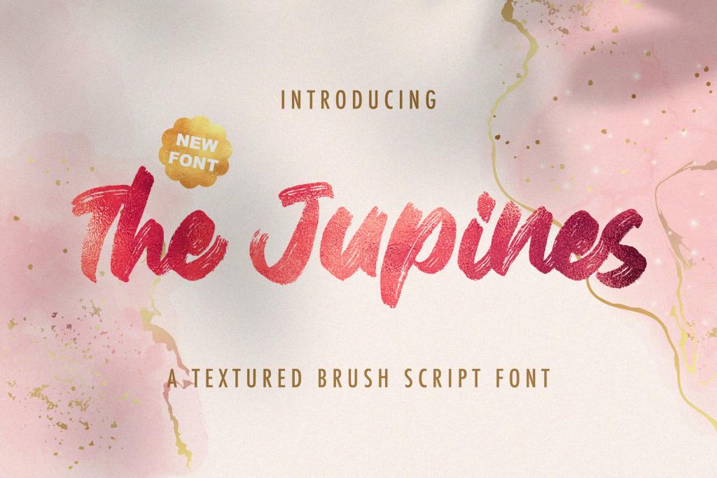 The Jupines Font website image