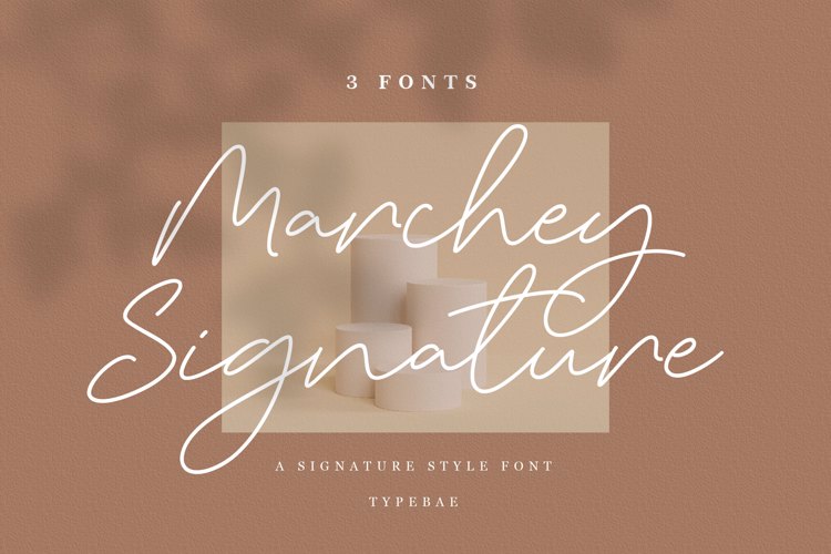 Marchey Signature Font website image