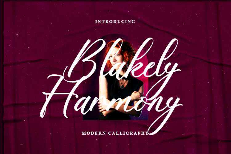 Blakely Harmony Font website image