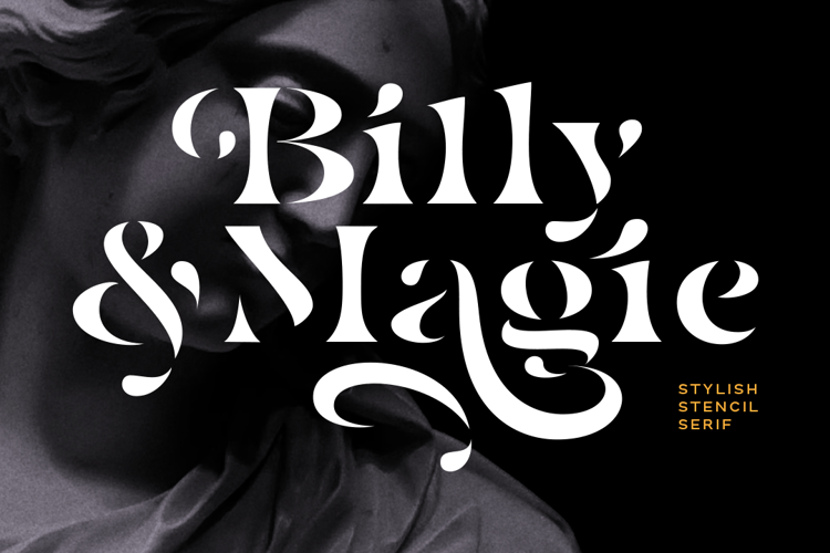 Billy Magie Font website image