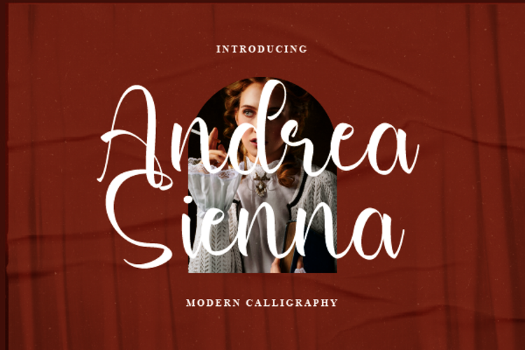 Andrea Sienna Font website image