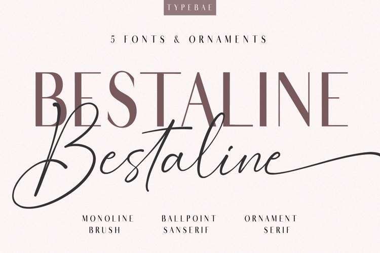 Bestaline Script Font website image