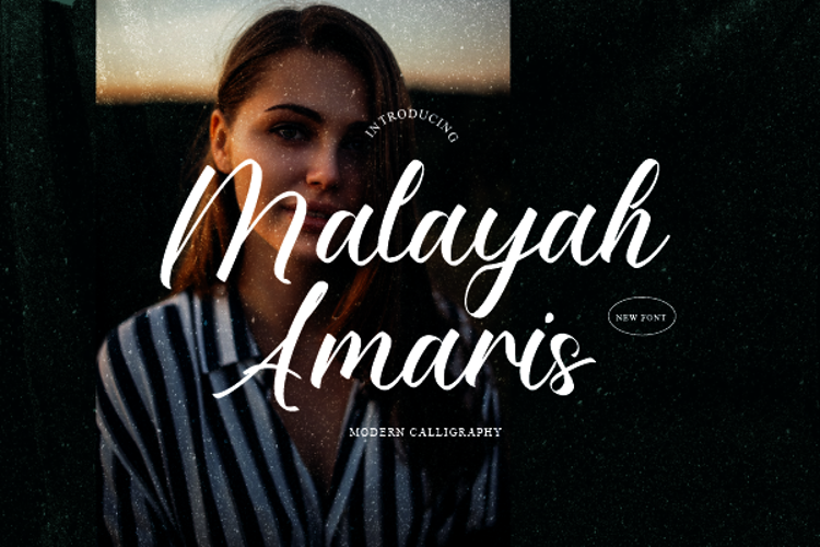 Malayah Amaris Font website image