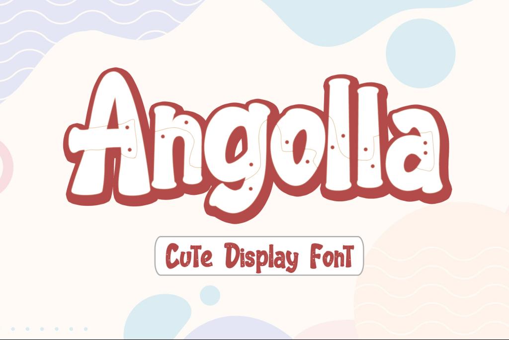Angolla Font website image