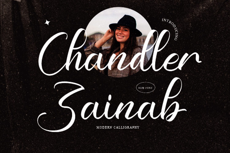 Chandler Zainab Font website image