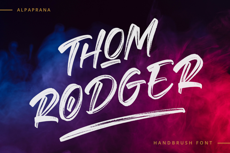 Thom Rodger Font website image