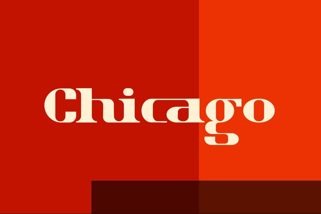 Chicago Retro Font website image