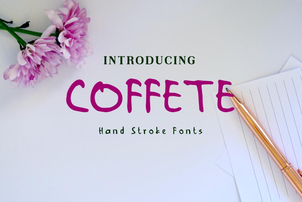 COFFETE Font website image