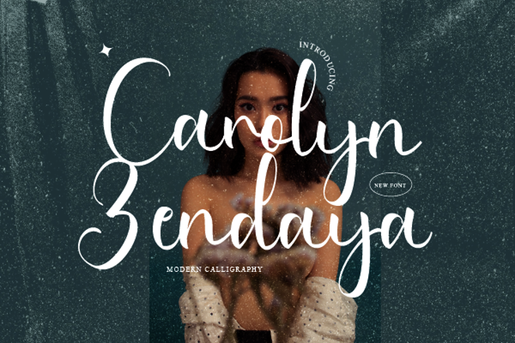 Carolyn Zendaya Font website image