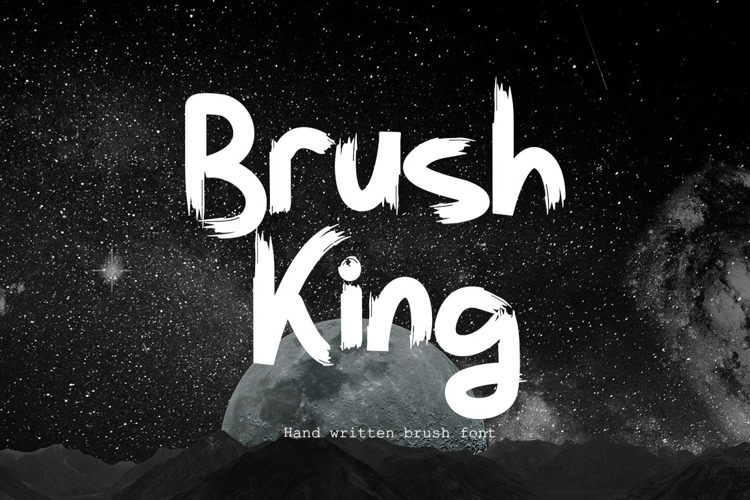 Brushking Font website image