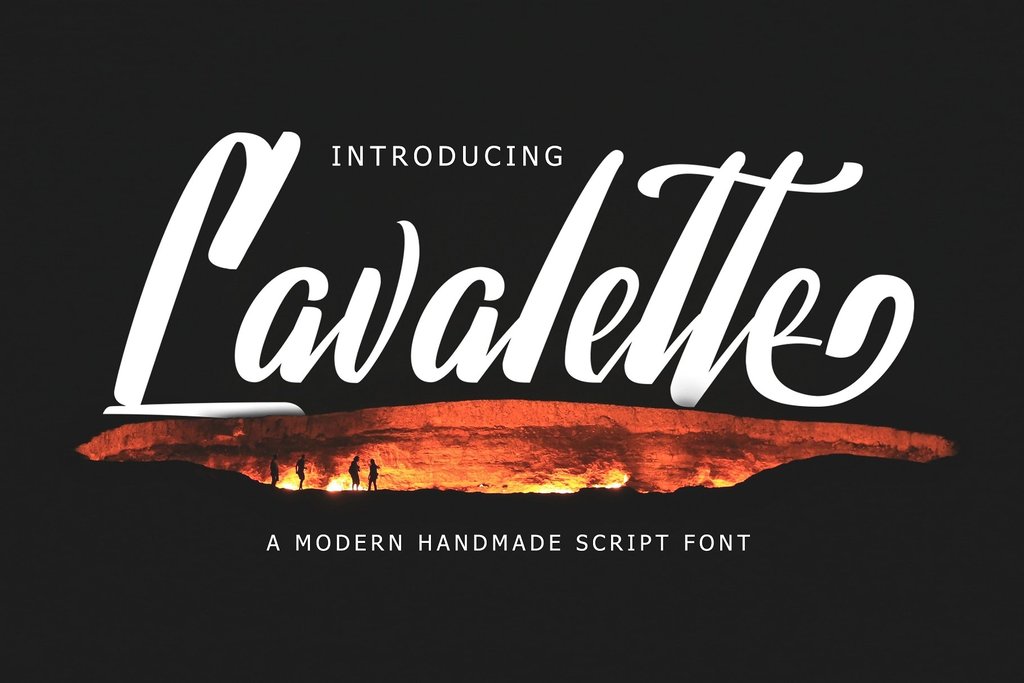 Lavalette Font website image