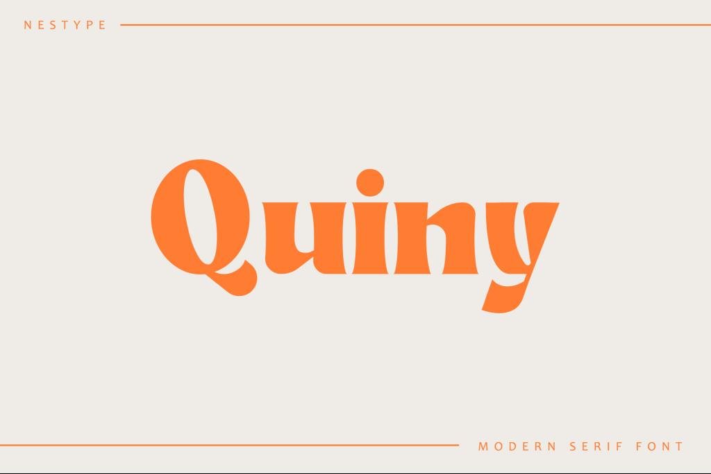 Quiny Font website image