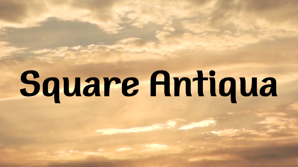 Square Antiqua Font Family website image