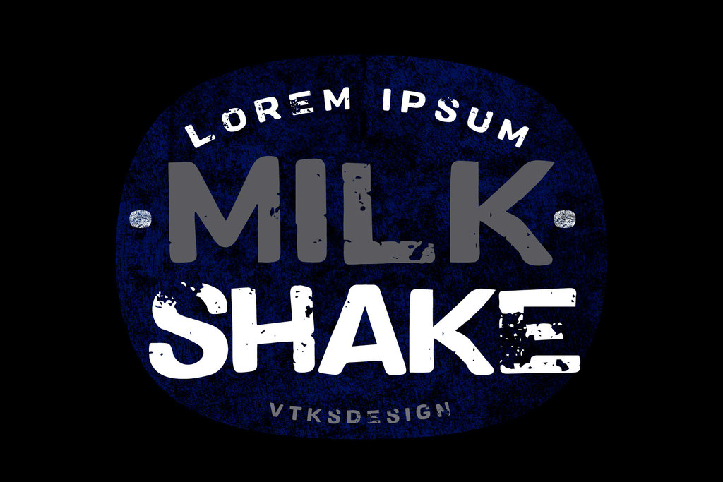 Vtks MilkShake Font website image