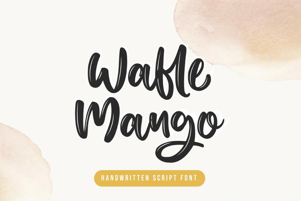 Wafle Mango Font website image