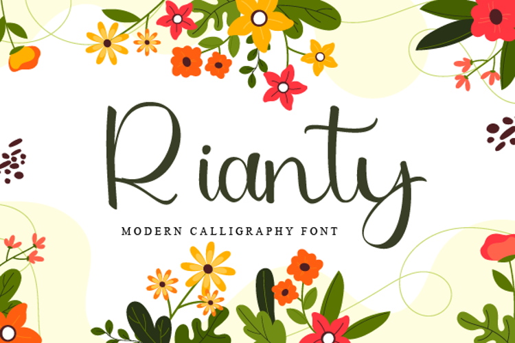 Rianty Font website image