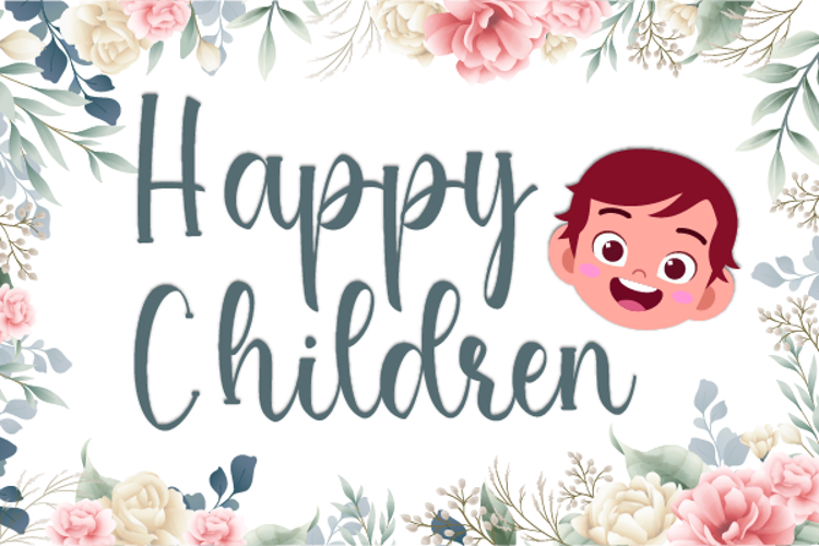 Happy Children Font website image