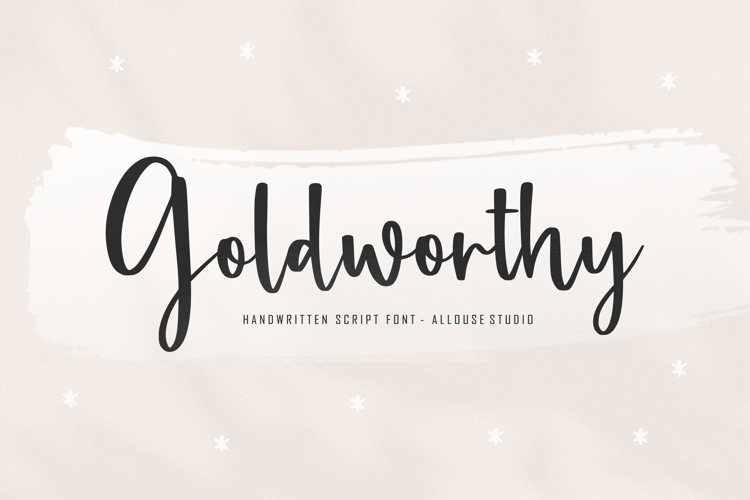 Goldworthy Font website image