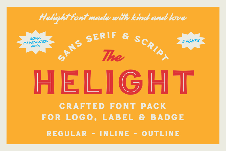 Helight Font website image