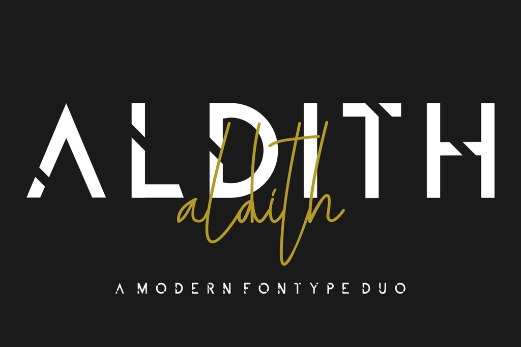 ALDITH DEMO Font Family website image