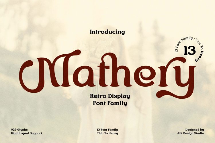 Mathery Font website image