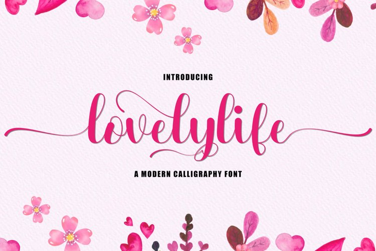 Lovelylife Font website image