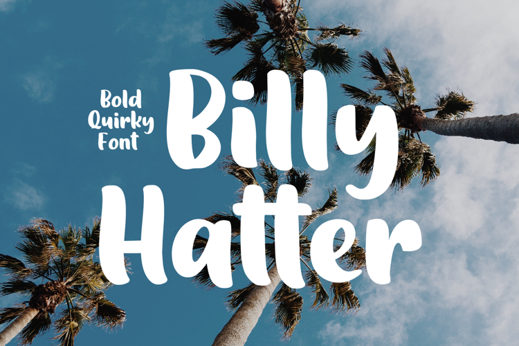 Billy Hatter Font website image