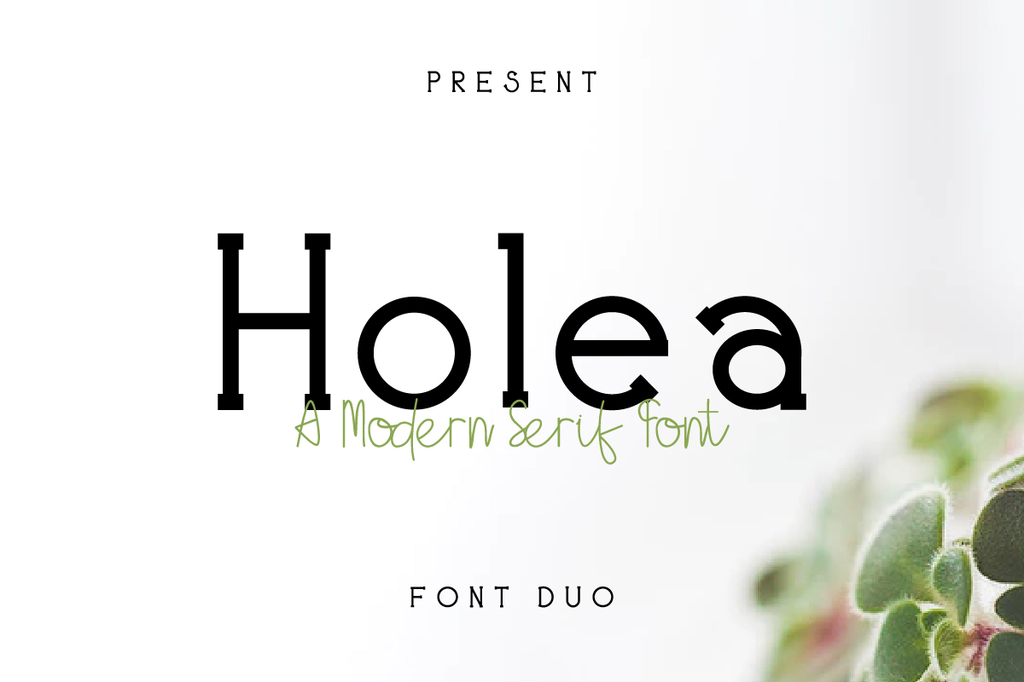 Holea DEMO Font Family website image