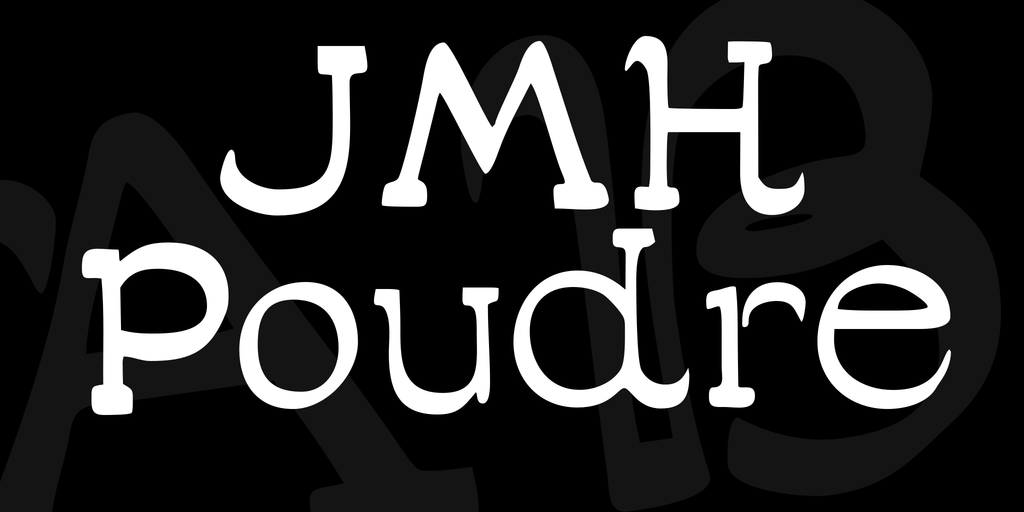JMH Poudre Font Family website image