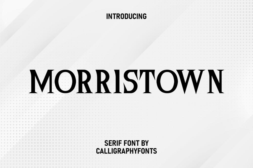 Morristown Demo Font Family website image