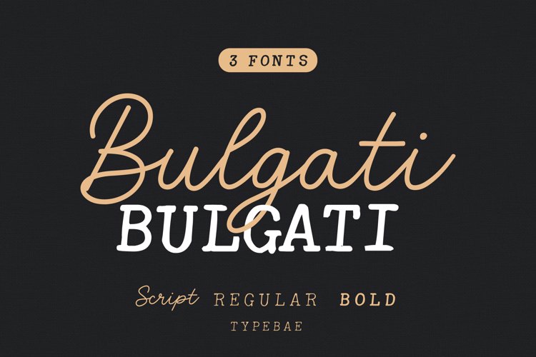 Bulgati Font website image