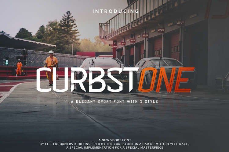 Curbstone Font website image