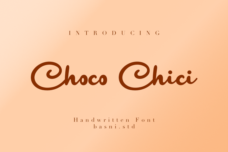 Choco chici Font website image