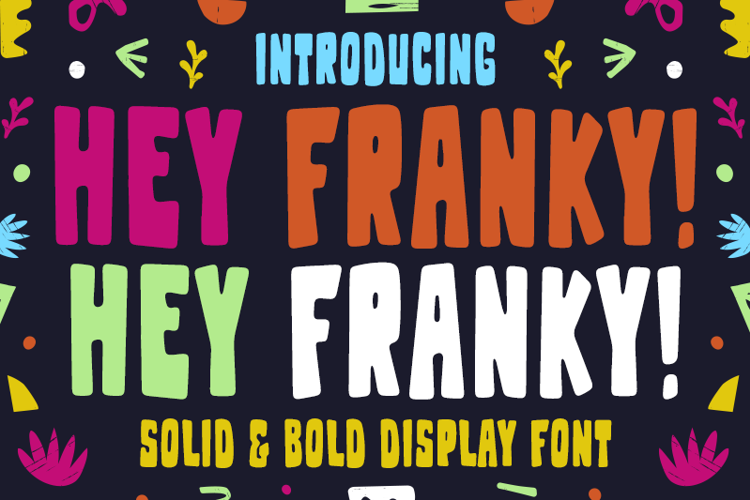 Hey Franky Font website image