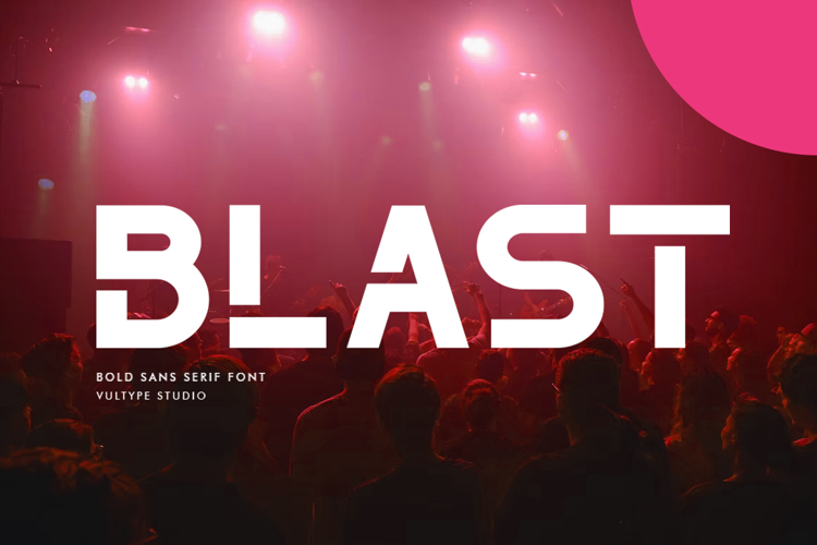The Blast Font website image