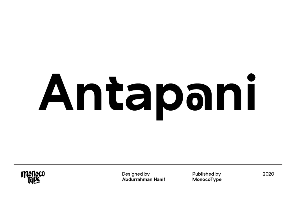 Antapani Font website image