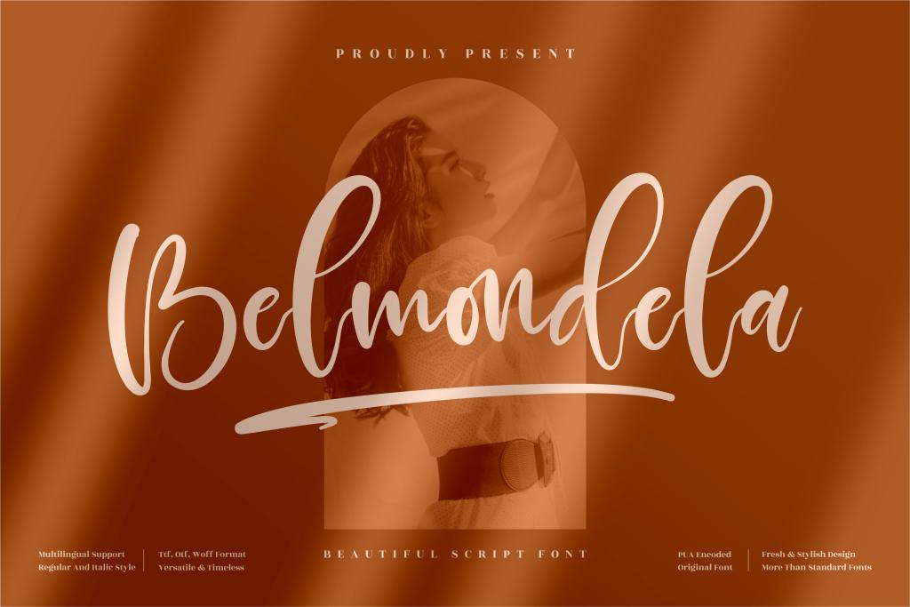 Belmondela Font Family website image