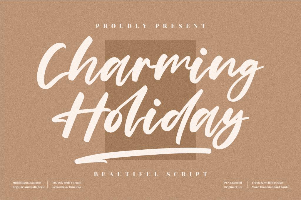 Charming Holiday Font Family website image