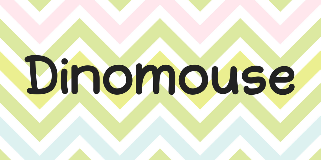 Dinomouse Font website image