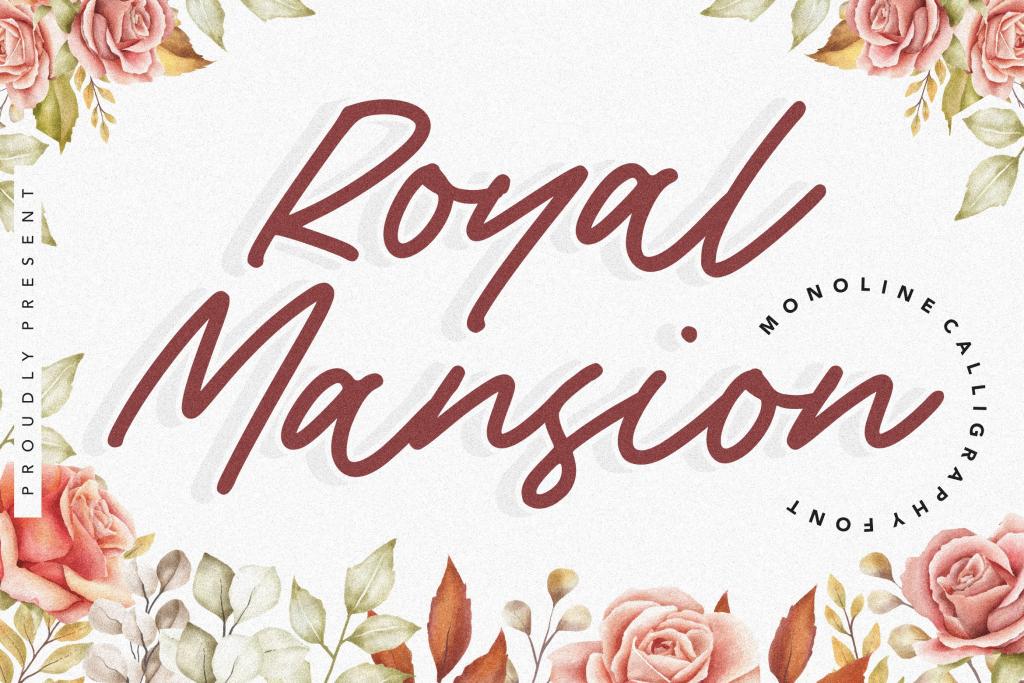 Royal Mansion Font website image