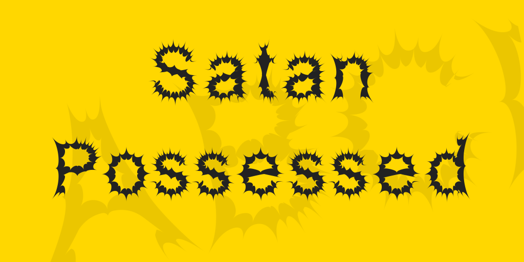 Satan Possessed Font website image