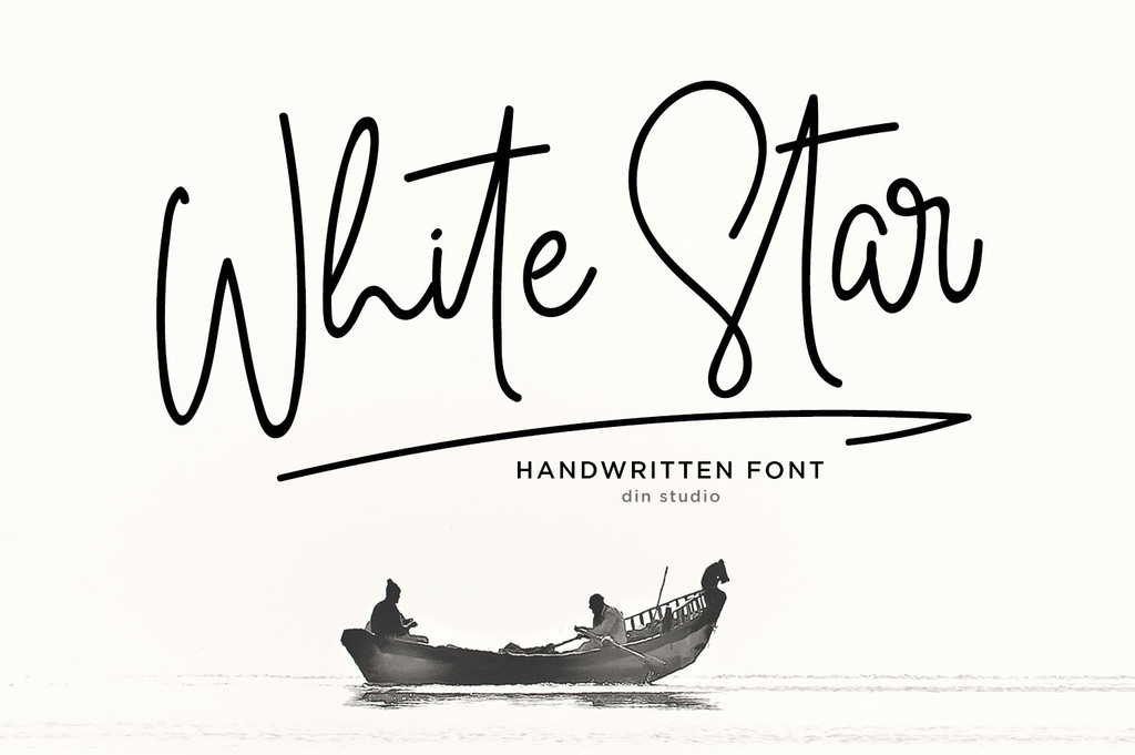 White Star free Font website image