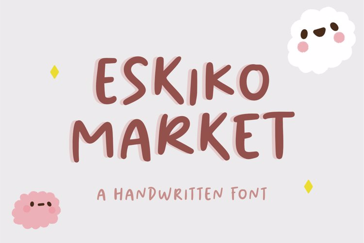 Eskiko Market Handwritten Font website image
