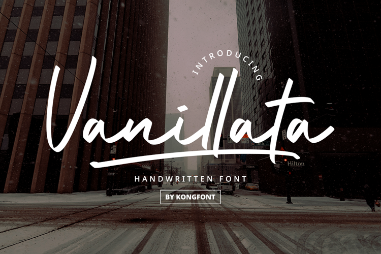 Vanillata Font website image