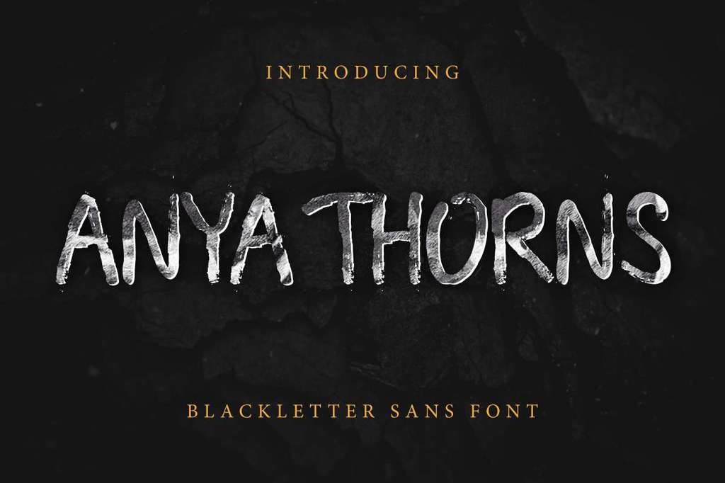 Anya Thorns Demo Font website image